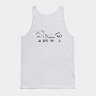 Un deux trois cat cute cats Tank Top